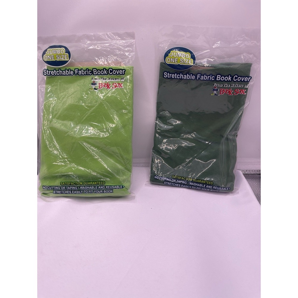 Stretchable Book Covers‎ - Assorted 8"x10" Solid Colors - Pack of 2